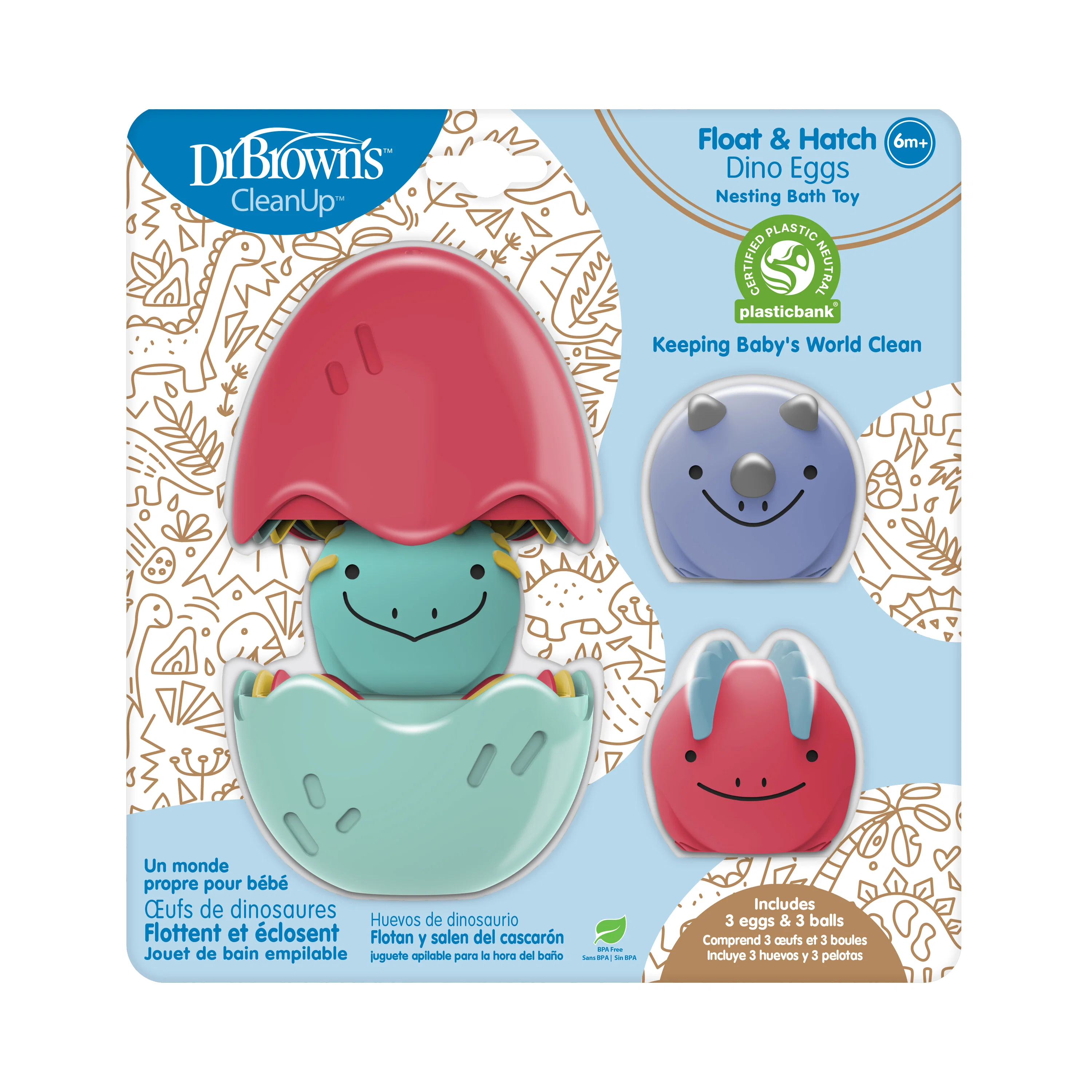 Dr. Brown’s™ CleanUp™ Float & Hatch Dino Eggs - Image 3