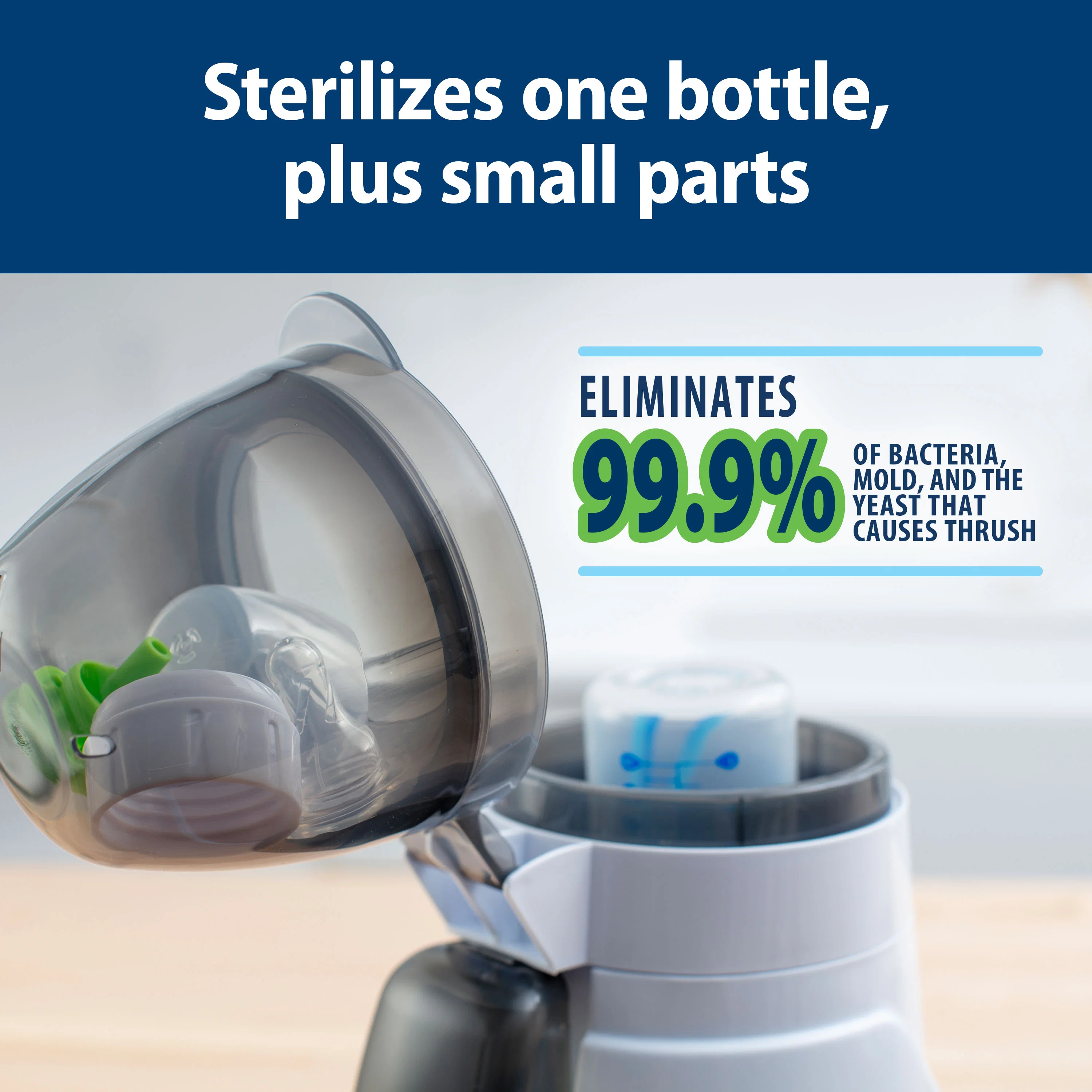 Dr. Brown’s Deluxe Baby Bottle Warmer and Sterilizer, For Baby Bottles and Baby Food Jars - Image 3